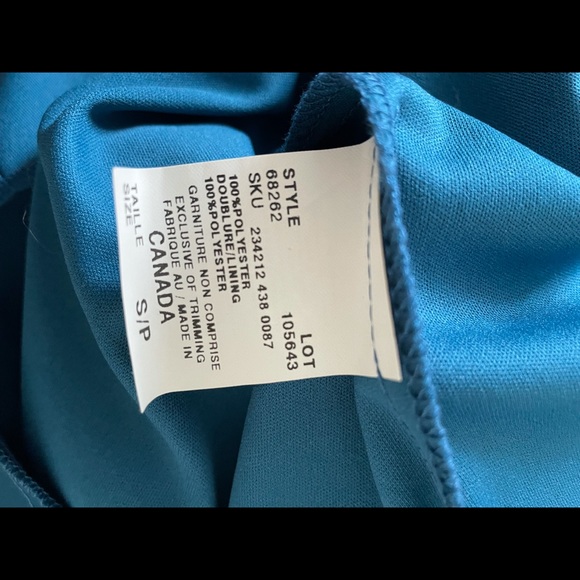 🐆Fierce Blue leopard print Le Château dress - Picture 5 of 5